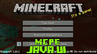 Create your MCPE into MCPC Java UI mod [upl. by Ehrman]