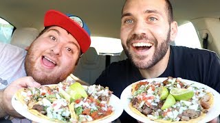 WE TRIED THE BEST STREET TACOS IN LOS ANGELES [upl. by Sirenay]