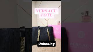 Versace Tote Bag Unboxing  Gift Set LuxuryBag Versace Shorts Lifestyle [upl. by Ixela]