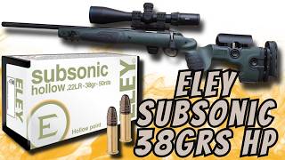 BEST hunting subsonic ammo Eley Subsonic 38grs HP Tikka T1X [upl. by Htebzile213]