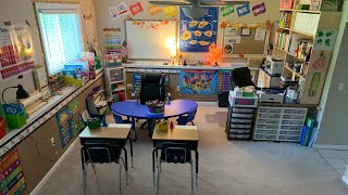 Our Homeschool Room Tour for 20192020 Kindergarten and Second Grade  The Kneady Homesteader [upl. by Wise]