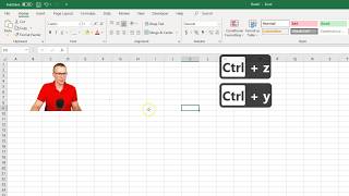 Excel undo and redo shortcuts CtrlZ and CtrlY explained [upl. by Latyrc]