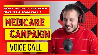 Medicare Insurance Mock call  Voice Campaign  Call Center  learnitaway [upl. by Ellimak888]