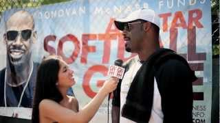 Donovan McNabb AllStar Softball Game Interviews  Recap [upl. by Ardnod]