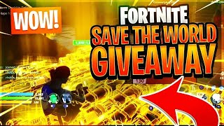 LIVE Save the World Giveaway 10000000 traps and materials [upl. by Leoni]