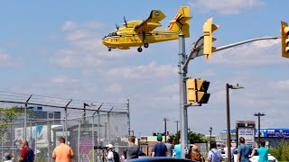 The 2024 Canadian International Air Show Water Bomber Canadair Bombardier Aerospace shorts new [upl. by Oicelem]