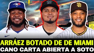 VLADIMIR GUERRERO JR FIRMA CON BOSTON Luis Arráez BOTADO DE MIAMI ROBINSON CANO EN MLB😯 [upl. by Slaohcin]