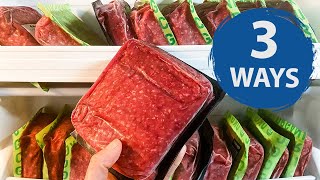 3 Ways to Safely Thaw Ground Beef [upl. by Scrogan]