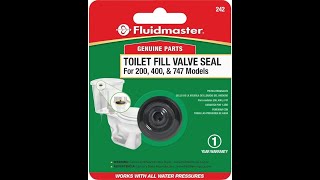 Fluidmaster 242 Toilet Fill Valve Seal Replacement [upl. by Ntsud271]