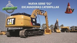 TEST Nuevas Excavadoras CAT Serie D2  Mercado Vial TV [upl. by Eeslehc]