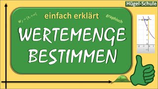 einfach erklärt  Wertemenge bestimmen  Wertebereich bestimmen  graphisch  grafisch bestimmen [upl. by Ursi235]