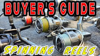 BUYERS GUIDE BEST SPINNING REELS BUDGET TO ENTHUSIAST [upl. by Rednazxela]