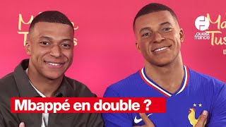 Kylian Mbappé bluffé par la statue de cire à son effigie pour le musée de Madame Tussauds [upl. by Neelehtak]