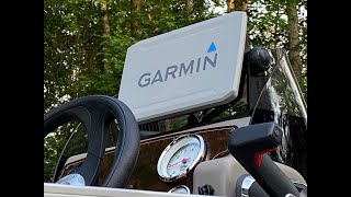 2023 Sun Tracker Bass Buggy 18DLX Pontoon Boat Garmin ECHOMAP UHD 93sv Fish Finder install [upl. by Eniloj]