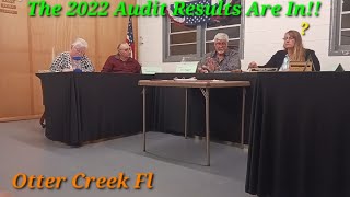 Pt1 Otter Creek Fl Town Hall Council Meeting November 14th The Results are In 2022 Audit [upl. by Thgiled]