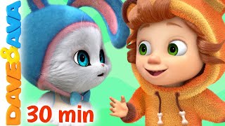 😊 In a Cabin in the Woods and More Nursery Rhymes  Little Kittens  Baby Songs by Dave and Ava 😊 [upl. by O'Conner]