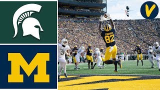 Michigan State vs 15 Michigan Highlights  Week 12  College Football  2019 [upl. by Yltnerb]