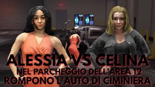 ALESSIA VS CELINA NEL PARCHEGGIO DELLAREA 12 ROTTA LAUTO DI CIMINIERA  WWE LIVE [upl. by Haggar]