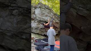 Trying the top of this v7 at moores wall [upl. by Runkel]