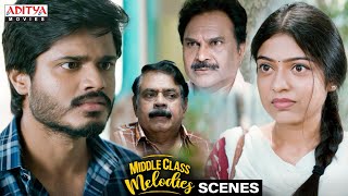 Middle Class Melodies Movie Scenes  South Movie  Anand Deverakonda  Varsha Bollamma [upl. by Fairman]