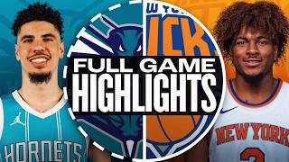 HORNETS at KNICKS  NBA PRESEASON FULL GAME HIGHLIGHTS  October 15 2024 [upl. by Lonne885]