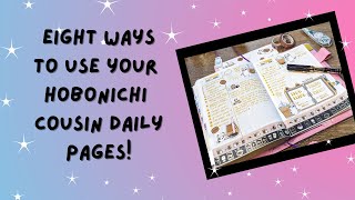 8 ways to use the daily pages in your Hobonichi Cousin planner [upl. by Ynnaffit]