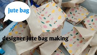 designer jute bags making [upl. by Os]