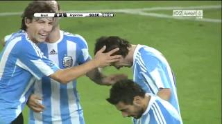 Gol de Messi en HD Argentina vs Brazil 10 HD [upl. by Darom904]