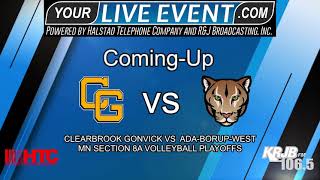 Clearbrook Gonvick vs Ada Borup West  2021 Section 8A Volleyball Quarterfinal [upl. by Yaresed441]