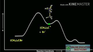 SN1 REACTION IN HINDI ORGANIC CHEMISTRYBY ONLINE EDUCATION [upl. by Ranee]