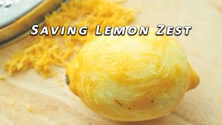 How To Store Lemon Zest  TipsTricks [upl. by Pytlik106]