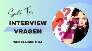 Tips voor het OPSTELLEN van INTERVIEW VRAGEN  Live QampA iedere maandag om 1915u [upl. by Anisah714]