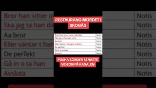 Restaurang mordet rap news skogås gangsterrap [upl. by Elaen808]