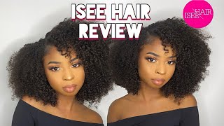 ISEE HAIR REVIEW 💗HONEST  Mongolian Kinky Curly  Styling Routine [upl. by Marge266]