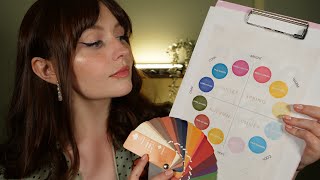 ASMR Color Analysis 🌈 1 HOURS Image Consultant  Personal Attention whispered [upl. by Eidaj]