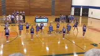 Springboro Basketball Cheer 7th Grade Blue 2022 [upl. by Neirod]