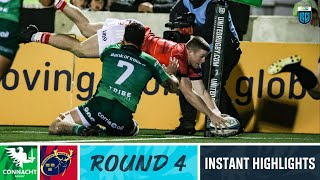 Connacht v Munster  Instant Highlights  Round 4  URC 202223 [upl. by Kliber]