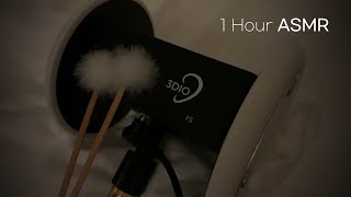 1 Hour ASMR Fluffy Ear pick  No Talking [upl. by Irtemed]