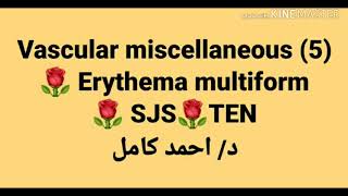 5 Erythema multiform  Steven Johnson syndrome Toxic epidermal necrolysis [upl. by Dorfman]