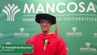 MANCOSA October 2021 Graduation  Session 3 [upl. by Acireit]