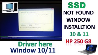 ssd not showing up while windows 10 installation  ssd not showing up windows 11 install [upl. by Sherrer723]