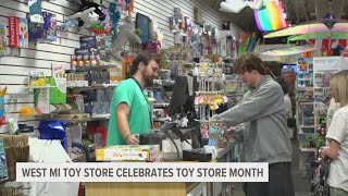 MACkite toy store in Grand Haven hosting events for Neighborhood Toy Store Month [upl. by Evalyn]