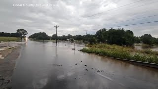 Oklahoma receives record rainfall as other states receive flooding from Debby remnants [upl. by Lea]