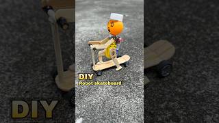 Diy creatif robot skateboard dari motor gearbox diy mainan toys amazing unik idea creative [upl. by Panchito]