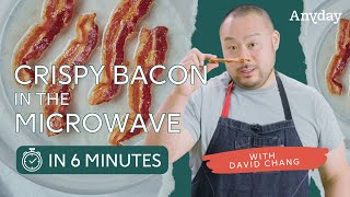 David Chang Makes the CRISPIEST Bacon in the Microwave in minutes [upl. by Drofyar]