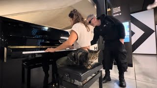 Teaching Your Cat At The Public Piano [upl. by Damali]