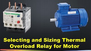 How to select a relay for a motor  relay selection range relay calculation [upl. by Atnamas]