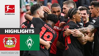 Wirtz Hattrick amp Bundesliga Champions 2024  Bayer 04 Leverkusen  SV Werder Bremen 50  Highlights [upl. by Ettessil401]