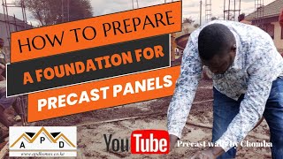 HOW TO PREPARE A FOUNDATION FOR PRECAST WALL PANELS INSTALLATION [upl. by Ayin607]