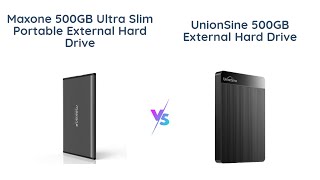 Maxone vs UnionSine Portable External Hard Drive Comparison [upl. by Ogren]